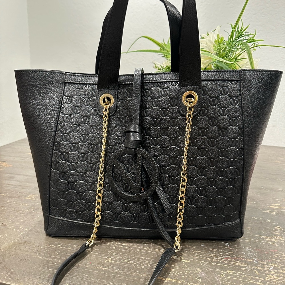 VALENTINO by Mario Valentino Sophie Medallion leather bag